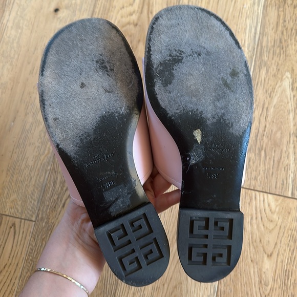 Givenchy Pink 4G Cut-Out Sandals; Box & 2 Dust Bags - Picture 8 of 12